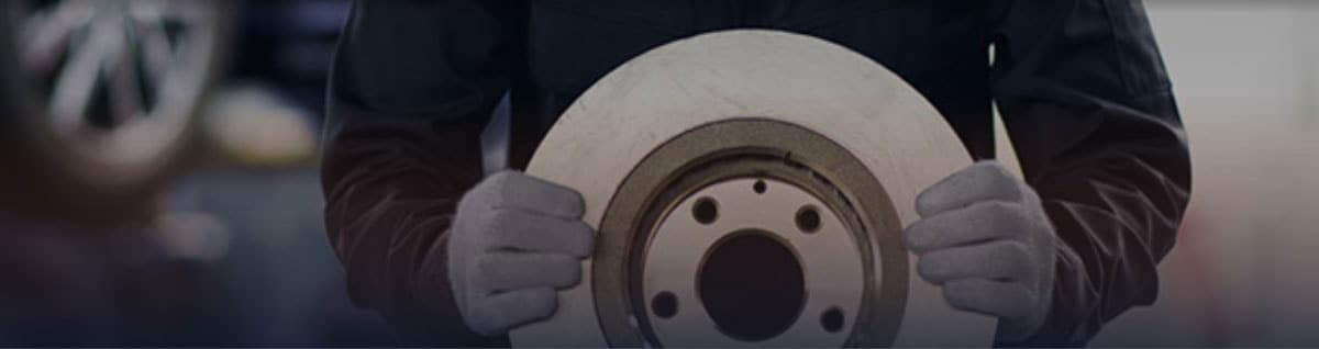 Technician holding a rotor